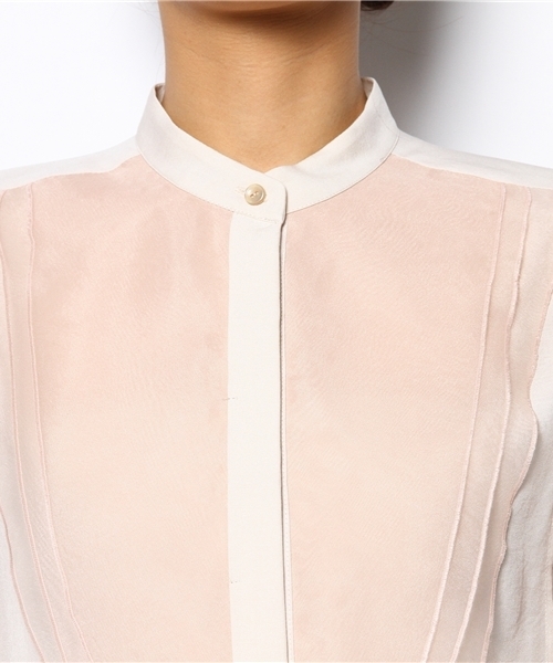 Another Edition(アナザーエディション)の「AE オーガンジー×シフォン BLS(シャツ/ブラウス・レディース・オフホワイト/ベージュ・フリー)」の10枚目の写真