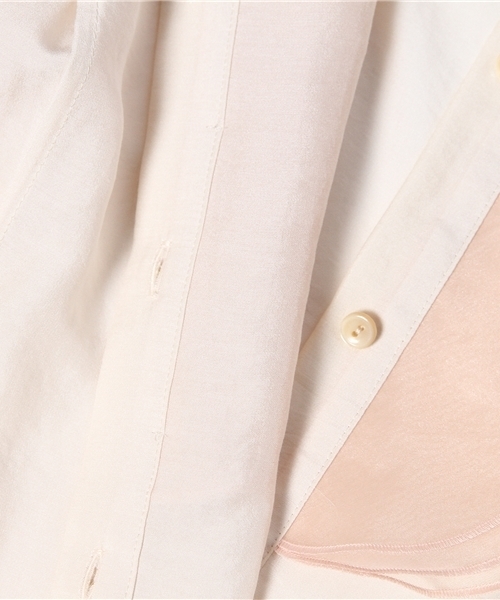 Another Edition(アナザーエディション)の「AE オーガンジー×シフォン BLS(シャツ/ブラウス・レディース・オフホワイト/ベージュ・フリー)」の3枚目の写真