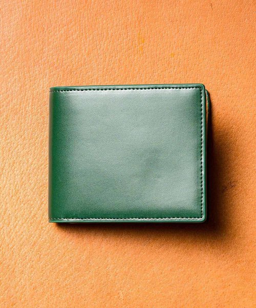 MURA（ムラ）の「コードバン調/カーボン レザー box型小銭入れ 二つ折り財布（財布・メンズ・ブラック/ダークブラウン/ネイビー/グリーン/ブラック系その他/ブルー系その他/キャメル/ワイン・FREE）」の4枚目の写真