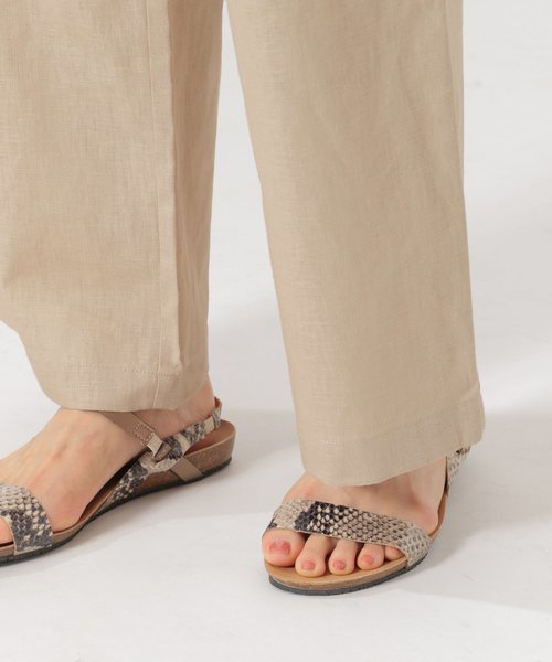 BAYFLOW（ベイフロー）の「リネンワイドパンツ（その他パンツ・レディース・オレンジ/ホワイト/カーキ/ナチュラル・MEDIUM/SMALL）」の8枚目の写真