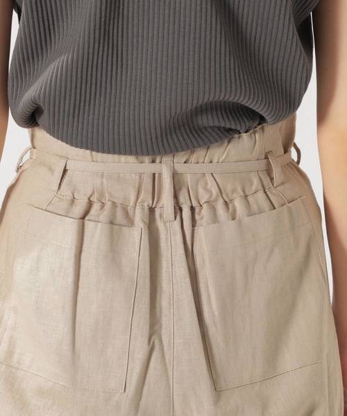 BAYFLOW（ベイフロー）の「リネンワイドパンツ（その他パンツ・レディース・オレンジ/ホワイト/カーキ/ナチュラル・MEDIUM/SMALL）」の18枚目の写真