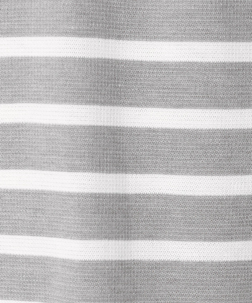 COMME CA MEN(コムサメン)の「サーフニット ボーダーTシャツ(Tシャツ/カットソー・メンズ・ホワイト/ネイビー/グレー・MEDIUM/LARGE/X-LARGE)」の11枚目の写真