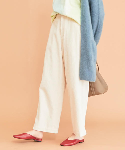 BEAUTY&YOUTH UNITED ARROWS（ビューティーアンドユースユナイテッドアローズ）の「BY∴ コーデュロイワイドパンツ -ウォッシャブル-о（その他パンツ・レディース・ライム/ライラック/オフホワイト・SMALL/MEDIUM）」の21枚目の写真