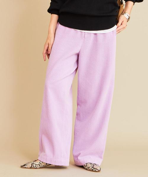 BEAUTY&YOUTH UNITED ARROWS（ビューティーアンドユースユナイテッドアローズ）の「BY∴ コーデュロイワイドパンツ -ウォッシャブル-о（その他パンツ・レディース・ライム/ライラック/オフホワイト・SMALL/MEDIUM）」の16枚目の写真