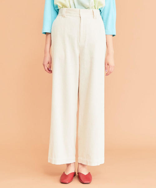 BEAUTY&YOUTH UNITED ARROWS（ビューティーアンドユースユナイテッドアローズ）の「BY∴ コーデュロイワイドパンツ -ウォッシャブル-о（その他パンツ・レディース・ライム/ライラック/オフホワイト・SMALL/MEDIUM）」の13枚目の写真