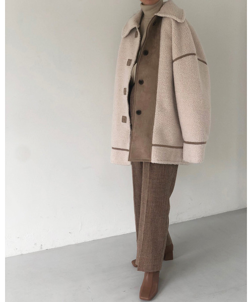 TODAYFUL（トゥデイフル）の「ハイゲージタートルニット（ニット/セーター・レディース・ホワイト/ナチュラル/オリーブ/イエロー・FREE）」の7枚目の写真