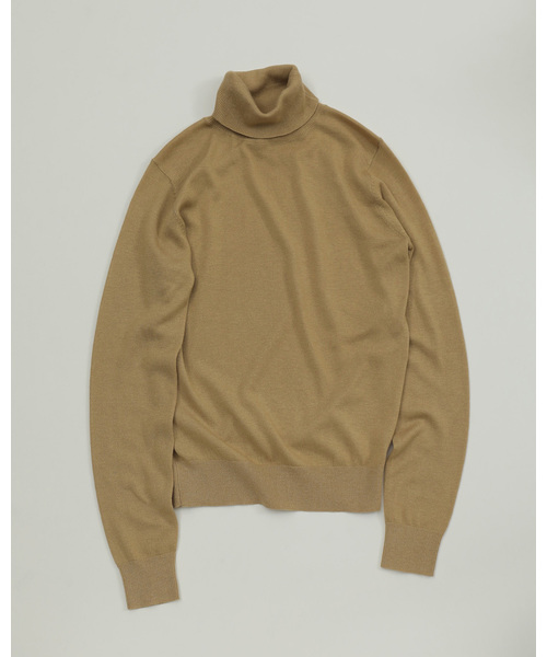 TODAYFUL（トゥデイフル）の「ハイゲージタートルニット（ニット/セーター・レディース・ホワイト/ナチュラル/オリーブ/イエロー・FREE）」の9枚目の写真