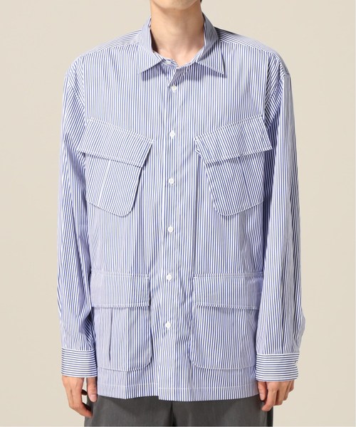 HBNS（ハバノス）の「HBNS / ハバノス LOOSE FTG SHIRTS（シャツ/ブラウス・メンズ・サックスブルー/ブルー系その他・MEDIUM/LARGE）」の2枚目の写真