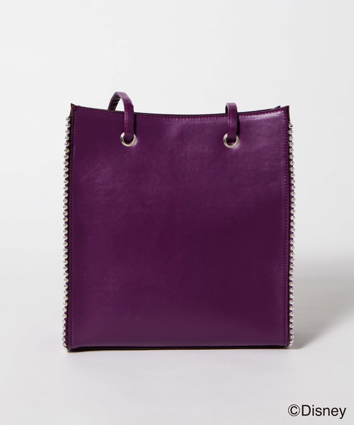 Disney（ディズニー）の「∴WEGO/Disneyヴィランズフェイクレザートートバッグ（トートバッグ・レディース・ブラック/パープル・FREE）」の4枚目の写真
