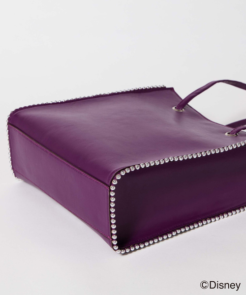 Disney（ディズニー）の「∴WEGO/Disneyヴィランズフェイクレザートートバッグ（トートバッグ・レディース・ブラック/パープル・FREE）」の7枚目の写真