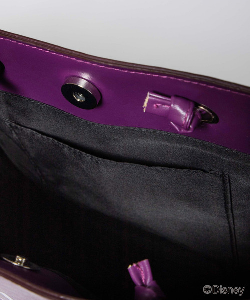 Disney（ディズニー）の「∴WEGO/Disneyヴィランズフェイクレザートートバッグ（トートバッグ・レディース・ブラック/パープル・FREE）」の3枚目の写真
