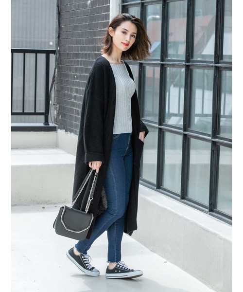 fifth(フィフス)の「フェイクレザーチェーンショルダーバッグ(ショルダーバッグ・レディース・ブラック/アイボリー/モカ・FREE)」の19枚目の写真