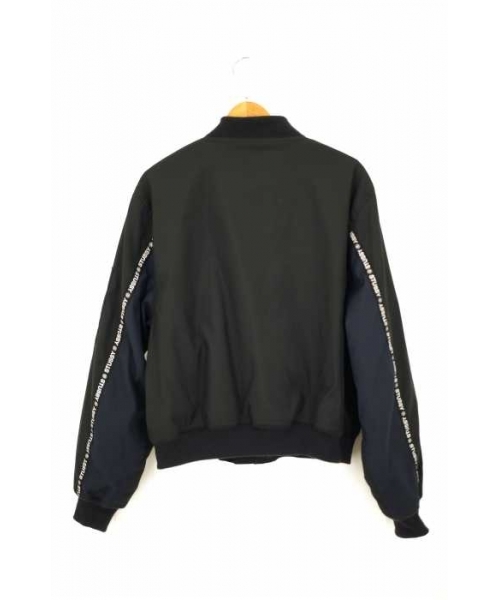 ステューシー STUSSY MA-1 サイドライン ロゴテープ ジャケット ブランド古着】サイドライン ロゴテープ MA-1 ブルゾン ブルゾン