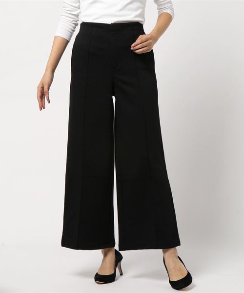 KOBE LETTUCE（コウベレタス）の「センターピンタックワイドパンツ（その他パンツ・レディース・ブラック/モカ/ベージュ系その他/チャコール・FREE）」の2枚目の写真
