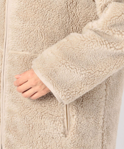 NOLLEY’S（ノーリーズ）の「リバーシブルボアコート（その他アウター・レディース・ベージュ/オフホワイト・38/36）」の7枚目の写真