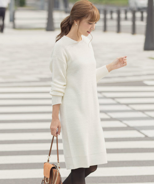 Kobe Lettuce コウベレタス の ストレートorフレア 2typeニットワンピース ワンピース Wear