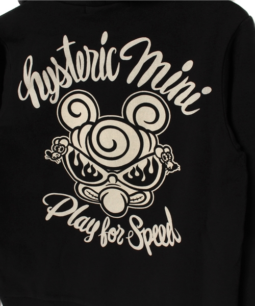 HYSTERIC MINI（ヒステリックミニ）の「MOTER CYCLES “Play For Speed” プルオーバーパーカー（パーカー・キッズ・ブラック/パープル・140/130）」の3枚目の写真