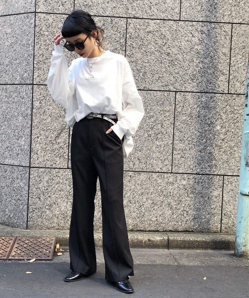 PAGEBOY(ページボーイ)の「ルーズロゴロンT(Tシャツ/カットソー・レディース・ブラック/ブラウン/オフホワイト/ブルー系その他・FREE)」の7枚目の写真