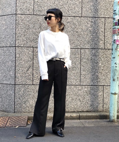 PAGEBOY(ページボーイ)の「ルーズロゴロンT(Tシャツ/カットソー・レディース・ブラック/ブラウン/オフホワイト/ブルー系その他・FREE)」の10枚目の写真