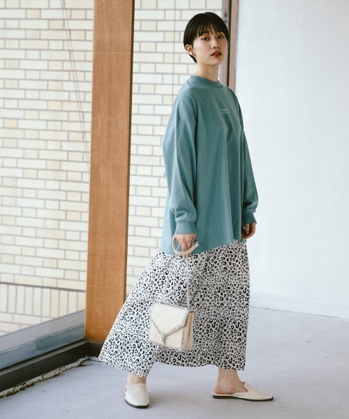 PAGEBOY(ページボーイ)の「ルーズロゴロンT(Tシャツ/カットソー・レディース・ブラック/ブラウン/オフホワイト/ブルー系その他・FREE)」の8枚目の写真