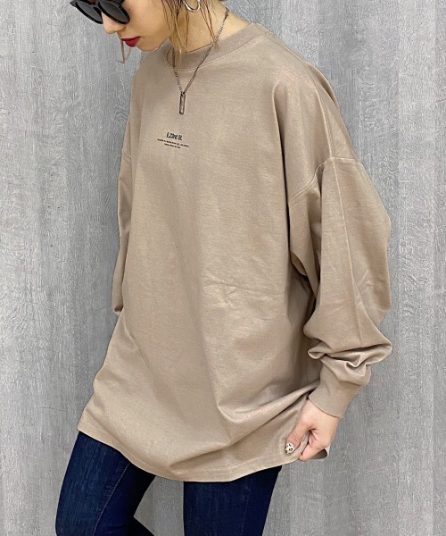 PAGEBOY(ページボーイ)の「ルーズロゴロンT(Tシャツ/カットソー・レディース・ブラック/ブラウン/オフホワイト/ブルー系その他・FREE)」の5枚目の写真