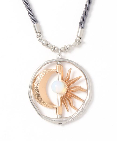 チャイハネ（チャイハネ）の「【チャイハネ】コスミックネックレス（ネックレス・レディース・ブラウン/グレー/ブルー・FREE）」の2枚目の写真