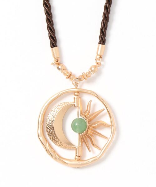 チャイハネ（チャイハネ）の「【チャイハネ】コスミックネックレス（ネックレス・レディース・ブラウン/グレー/ブルー・FREE）」の3枚目の写真