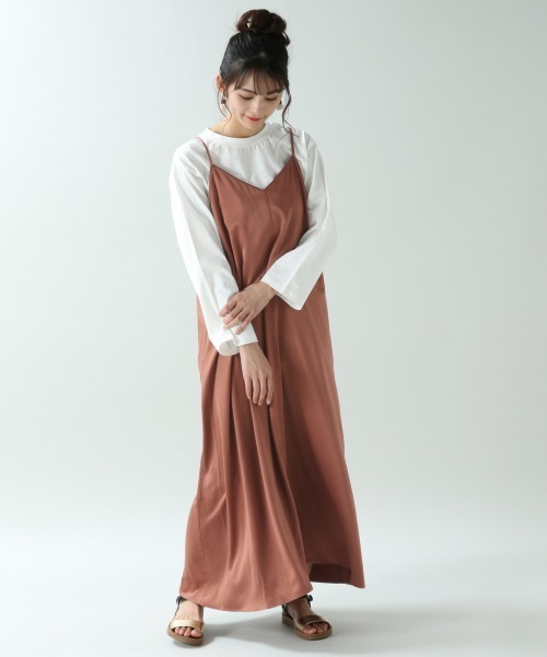 Rageblue レイジブルー の サテンキャミワンピース ワンピース Wear