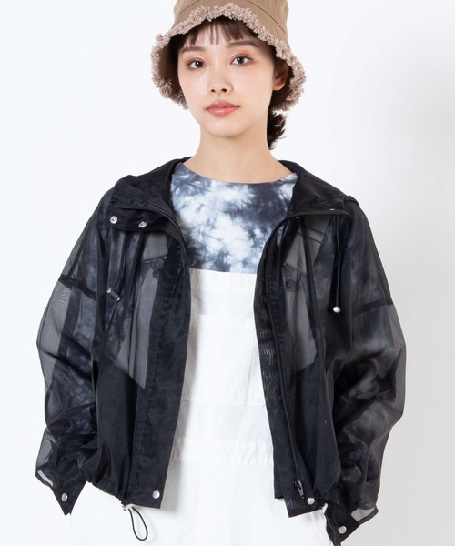 WEGO(ウィゴー)の「WEGO/シアーマウンテンパーカー(マウンテンパーカー・レディース・ピンク/ブラック/ナチュラル・FREE)」の2枚目の写真