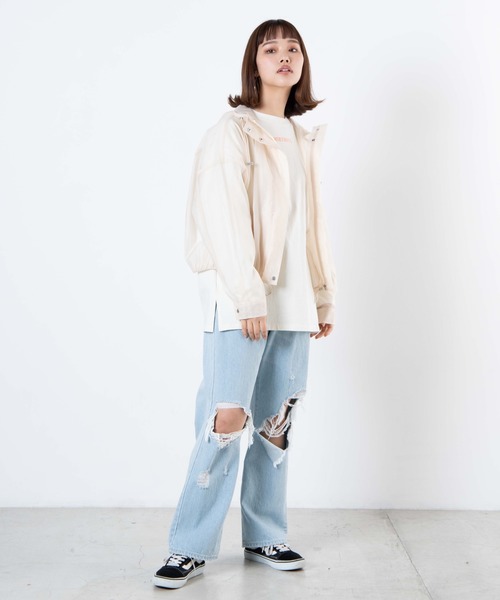 WEGO(ウィゴー)の「WEGO/シアーマウンテンパーカー(マウンテンパーカー・レディース・ピンク/ブラック/ナチュラル・FREE)」の7枚目の写真