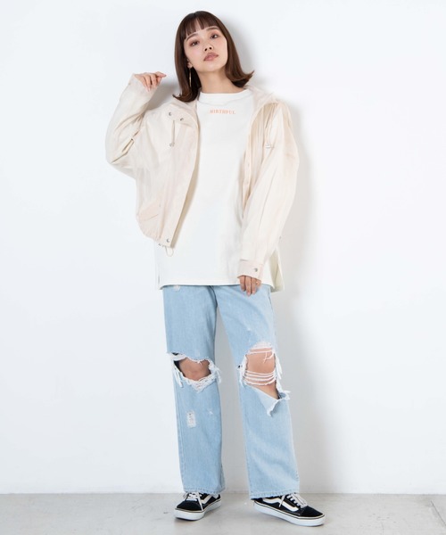 WEGO(ウィゴー)の「WEGO/シアーマウンテンパーカー(マウンテンパーカー・レディース・ピンク/ブラック/ナチュラル・FREE)」の8枚目の写真