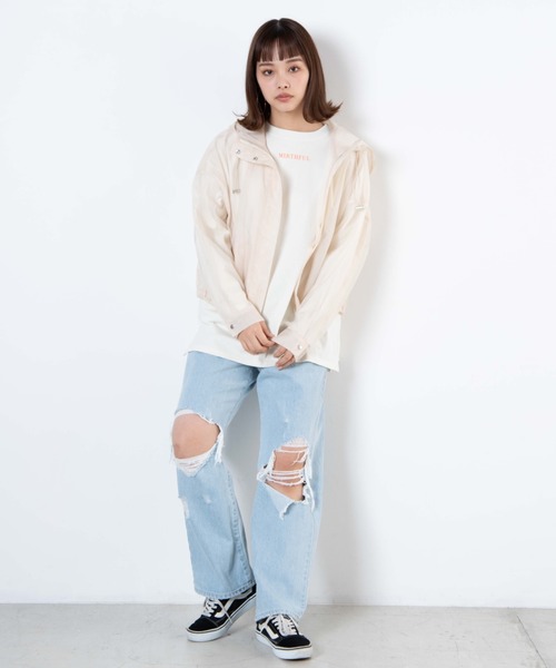 WEGO(ウィゴー)の「WEGO/シアーマウンテンパーカー(マウンテンパーカー・レディース・ピンク/ブラック/ナチュラル・FREE)」の9枚目の写真