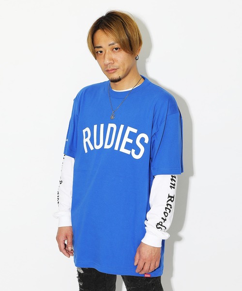 RUDIE'S(ルーディーズ)の「PHAT-T / ファット T(Tシャツ/カットソー・メンズ・ホワイト/ブラック/レッド/イエロー/ブルー/オレンジ/グリーン/ラベンダー/オレンジ系その他/ネイビー/バーガンディー・M/L/XL/XXL/S)」の1枚目の写真