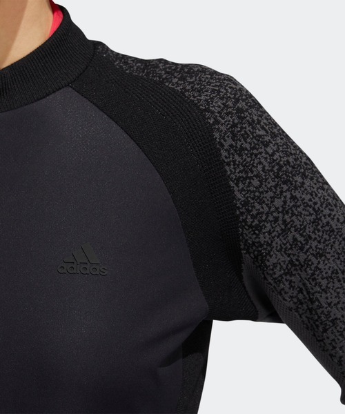 セール ファブリックミックス ストレッチ長袖ジャケット Adidas Woven Golf Adidas アディダスゴルフ Fully Fully Woven Jacket ナイロンジャケット Adidas アディダス のファッション