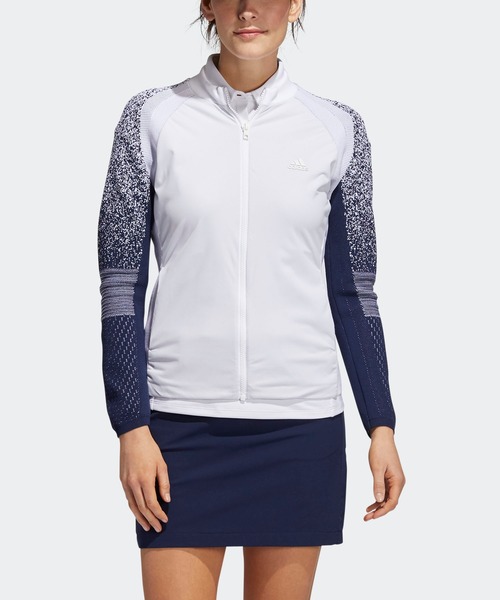 セール ファブリックミックス ストレッチ長袖ジャケット Adidas Woven Golf Adidas アディダスゴルフ Fully Fully Woven Jacket ナイロンジャケット Adidas アディダス のファッション