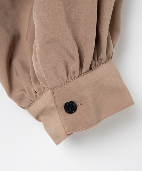 WEGO(ウィゴー)の「WEGO/レースアップオープンカラーシャツ(シャツ/ブラウス・レディース・ブラック/ベージュ・FREE)」の20枚目の写真