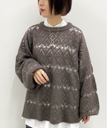 apres jour mignon | 透かし編みニット【ZOZOTOWN限定アイテム】(ニット/セーター)