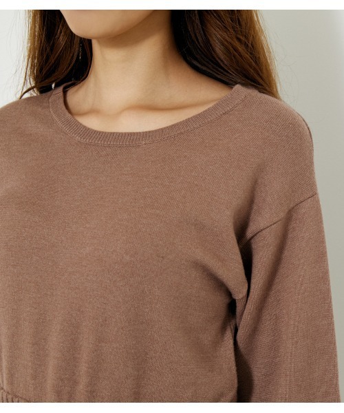 rienda - rienda 新品 シャツコンビニットトップ rienda（リエンダ）の「【WEB限定】シャツコンビニットトップ