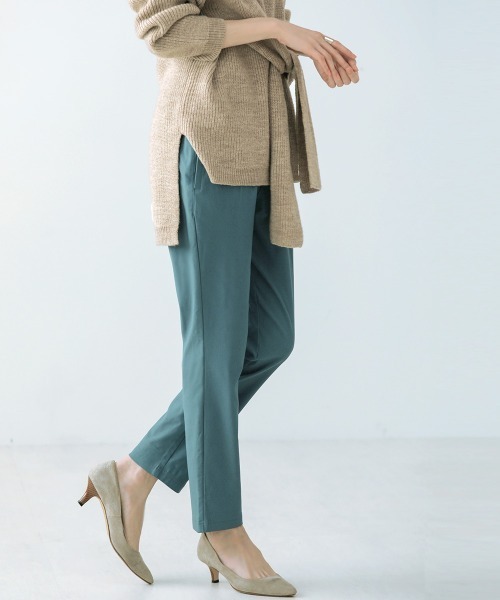Bou Jeloud(ブージュルード)の「裏起毛・抗菌防臭HAKIYASE ストレッチパンツ(その他パンツ・レディース・ブラック/カーキ/ブルー/ホワイト系その他/キャメル・40/38/36)」の4枚目の写真