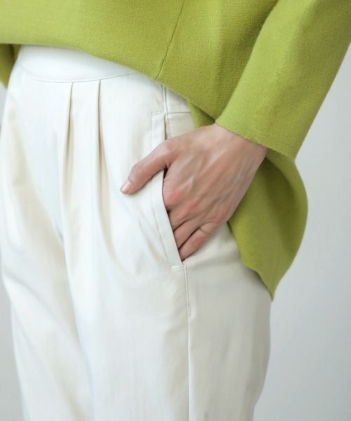 Bou Jeloud(ブージュルード)の「裏起毛・抗菌防臭HAKIYASE ストレッチパンツ(その他パンツ・レディース・ブラック/カーキ/ブルー/ホワイト系その他/キャメル・40/38/36)」の9枚目の写真