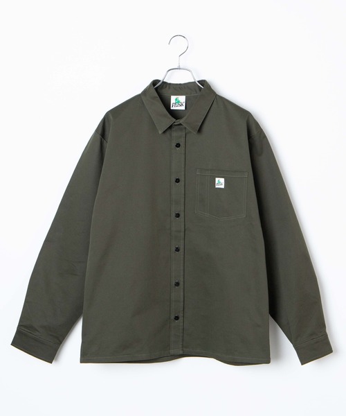 FULL-BK（フルビーケー）の「∴WEGO/FULL-BK ワークシャツ（シャツ/ブラウス・メンズ・ベージュ/カーキ・LARGE/MEDIUM）」の2枚目の写真