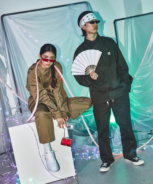 FULL-BK（フルビーケー）の「∴WEGO/FULL-BK ワークシャツ（シャツ/ブラウス・メンズ・ベージュ/カーキ・LARGE/MEDIUM）」の6枚目の写真