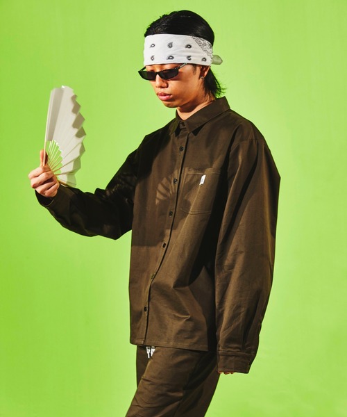 FULL-BK（フルビーケー）の「∴WEGO/FULL-BK ワークシャツ（シャツ/ブラウス・メンズ・ベージュ/カーキ・LARGE/MEDIUM）」の13枚目の写真