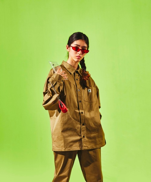 FULL-BK（フルビーケー）の「∴WEGO/FULL-BK ワークシャツ（シャツ/ブラウス・メンズ・ベージュ/カーキ・LARGE/MEDIUM）」の15枚目の写真