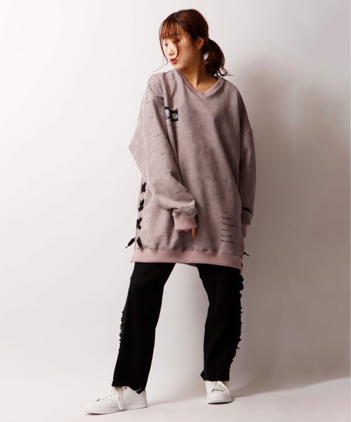 RE730(アールイーセブンサーティー)の「RE730 サイドダメージワイドテーパードデニムパンツ(デニムパンツ・メンズ・サックスブルー/ホワイト/ブラック・S/M/L)」の18枚目の写真