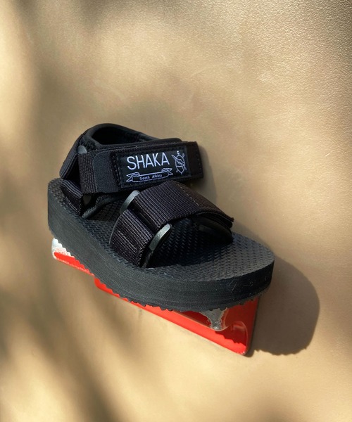SHAKA(シャカ)の「NEO BUNGY LITTLE(サンダル・キッズ・ブラック/パープル系その他/レオパード/イエロー×グリーン/ブラック系その他/アイボリー/その他/ピンク系その他・20cm/21cm/15cm/16cm/17cm/18cm/19cm/15 /19/21/16/18/17/20)」の1枚目の写真
