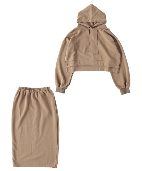 ACYM Betty mini sweat SET アイボリー　セットアップ ACYM Betty mini sweat SET アイボリーセットアップ