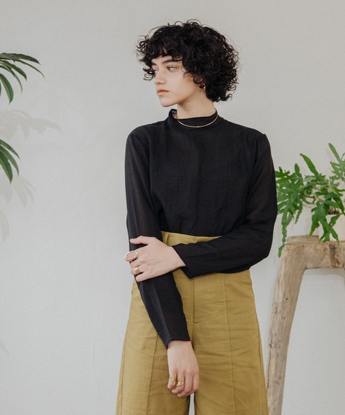 ACCL（エーシーシーエル）の「リネンセットアップパンツ（その他パンツ・レディース・ブラウン/カーキ・SMALL/MEDIUM）」の12枚目の写真