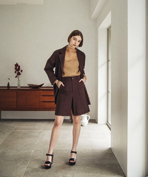 ACCL（エーシーシーエル）の「リネンセットアップパンツ（その他パンツ・レディース・ブラウン/カーキ・SMALL/MEDIUM）」の13枚目の写真