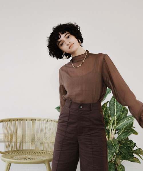 ACCL（エーシーシーエル）の「リネンセットアップパンツ（その他パンツ・レディース・ブラウン/カーキ・SMALL/MEDIUM）」の17枚目の写真